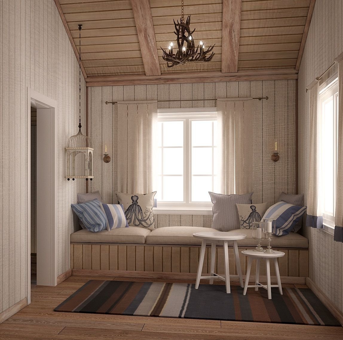 Интерьер дачного дома в скандинавском стиле