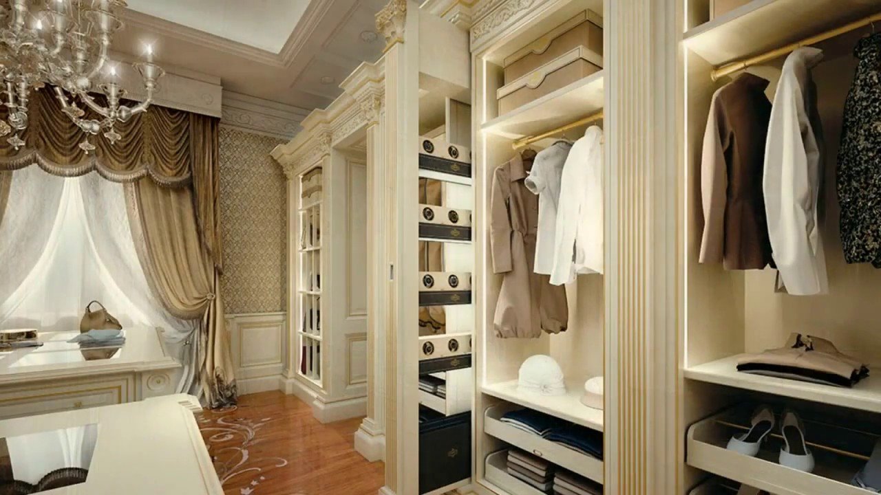 шкафы гардеробные в классическом стиле