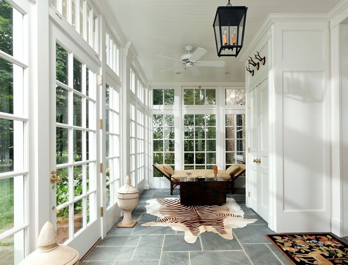 Отделка стен террасы