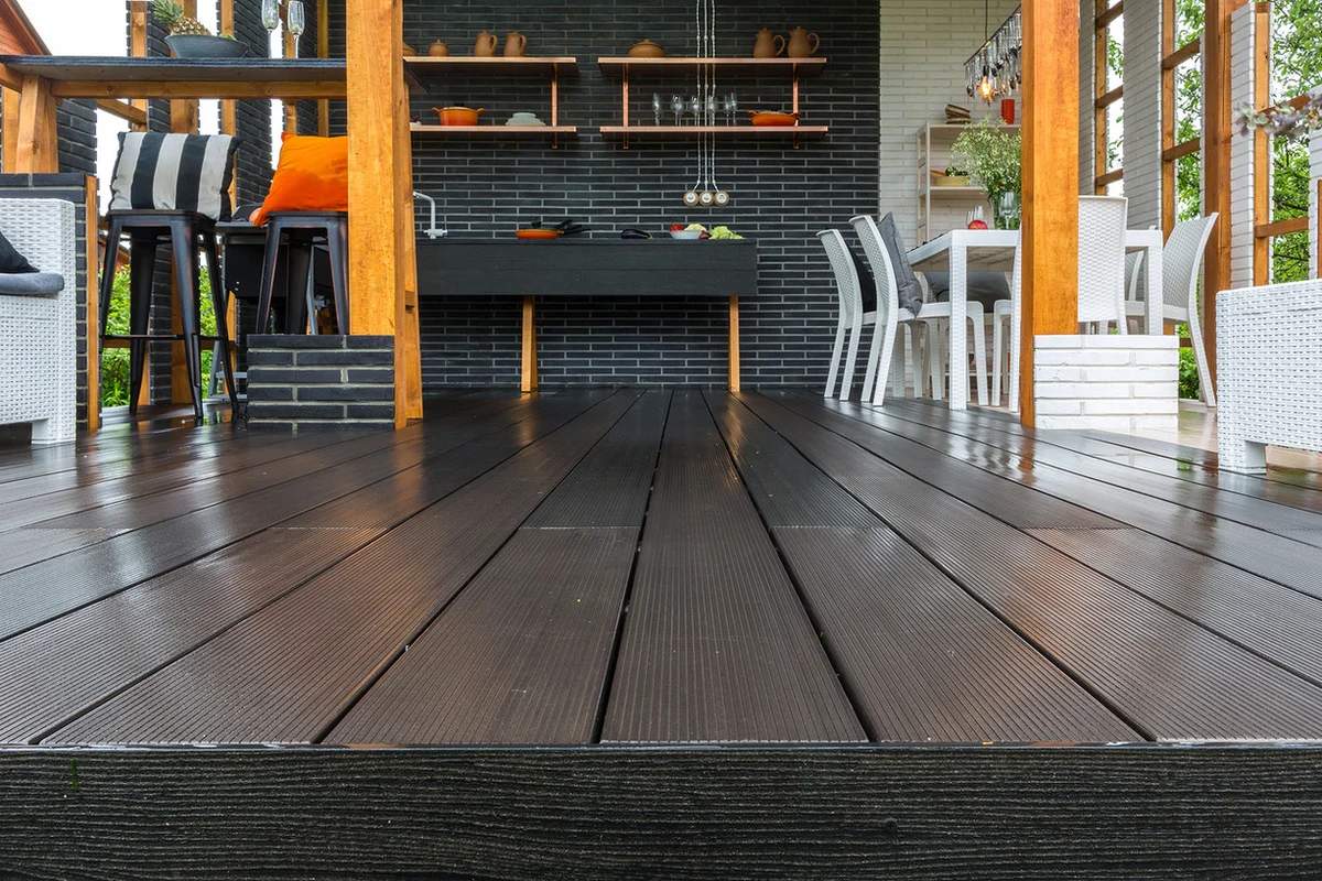 Доска террасная HARVEX Magnus двухсторонняя вельвет/дерево венге, 139х27х6000мм