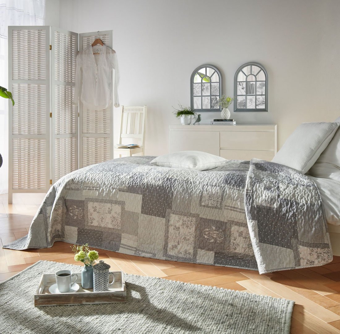 Покрывало в скандинавском стиле на кровать