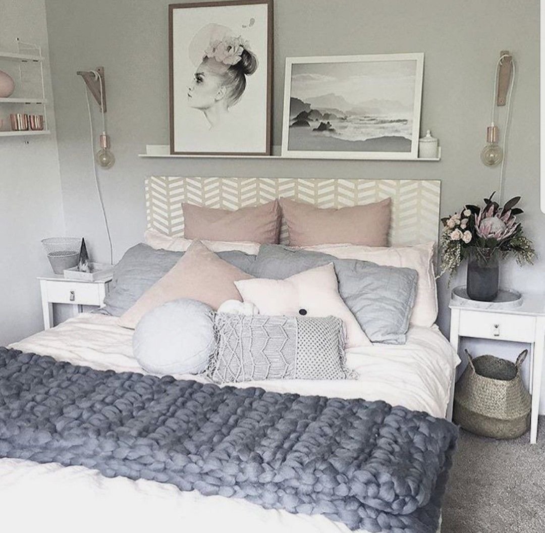 Спальня в скандинавском стиле хюгге