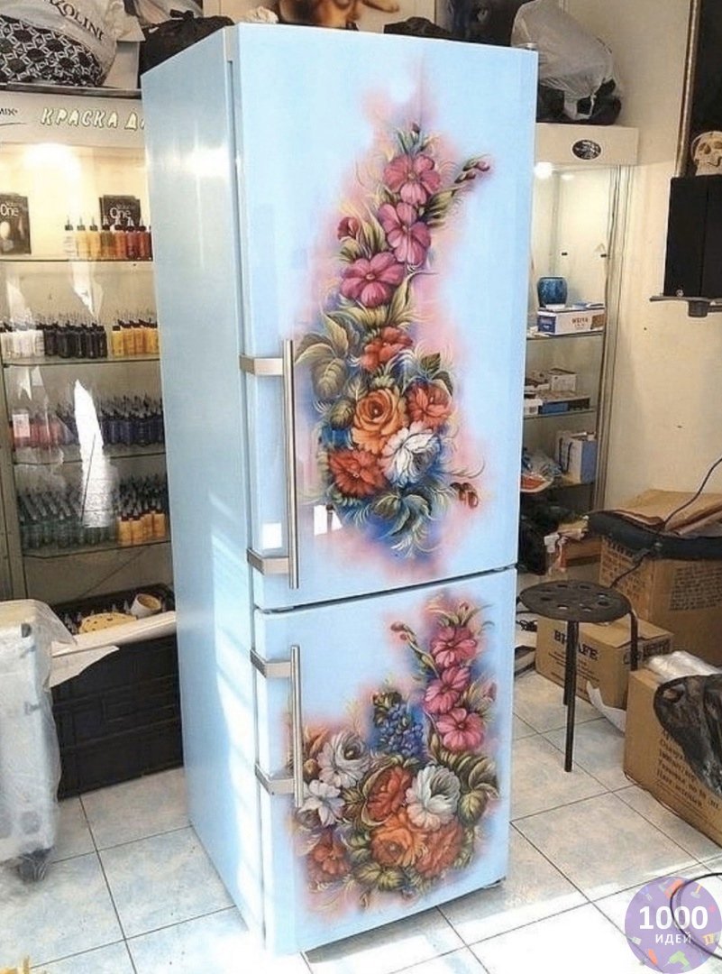 Холодильник нарисованный - 68 фото