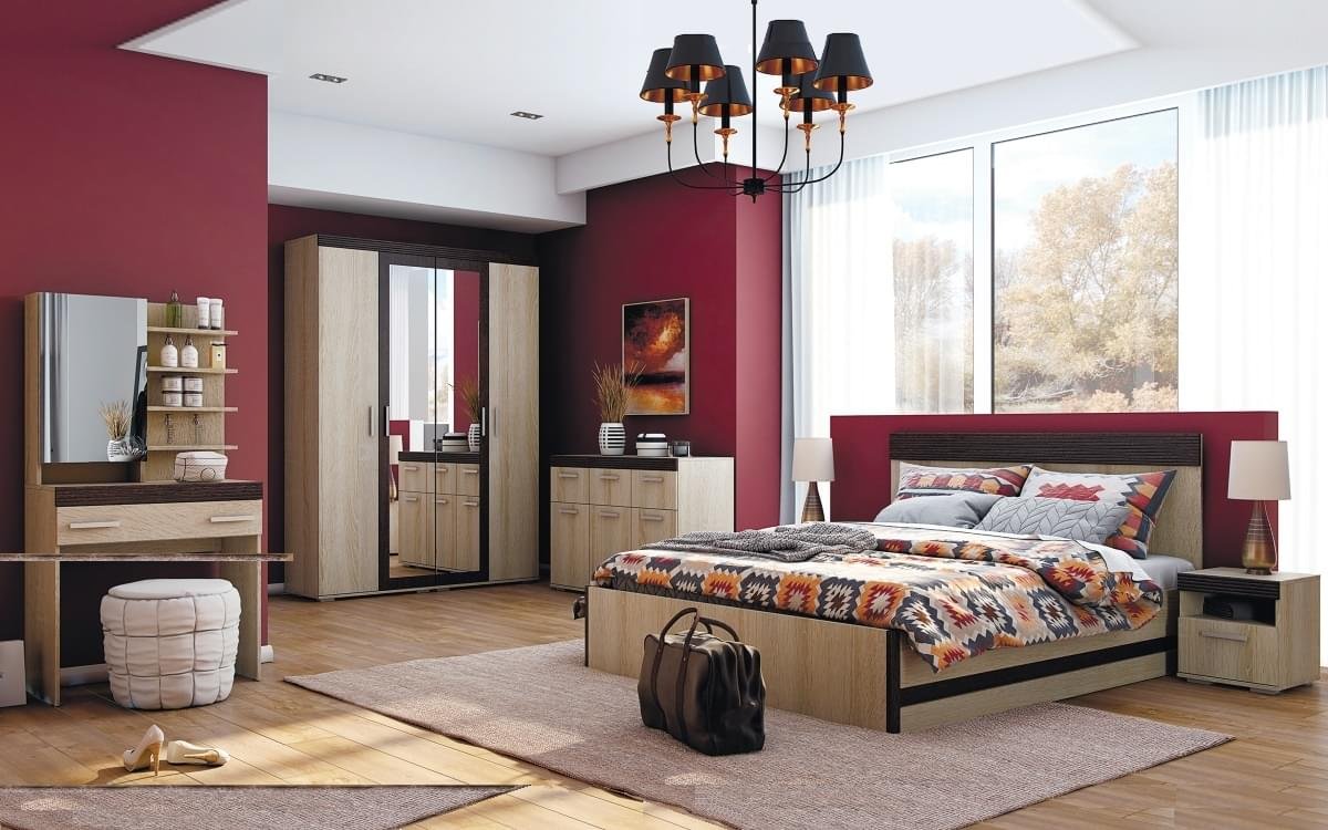 Кровать Люкс рогожка Malmo