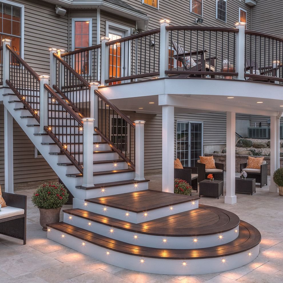 Красивая наружная лестница к дому: проектирование и дизайн