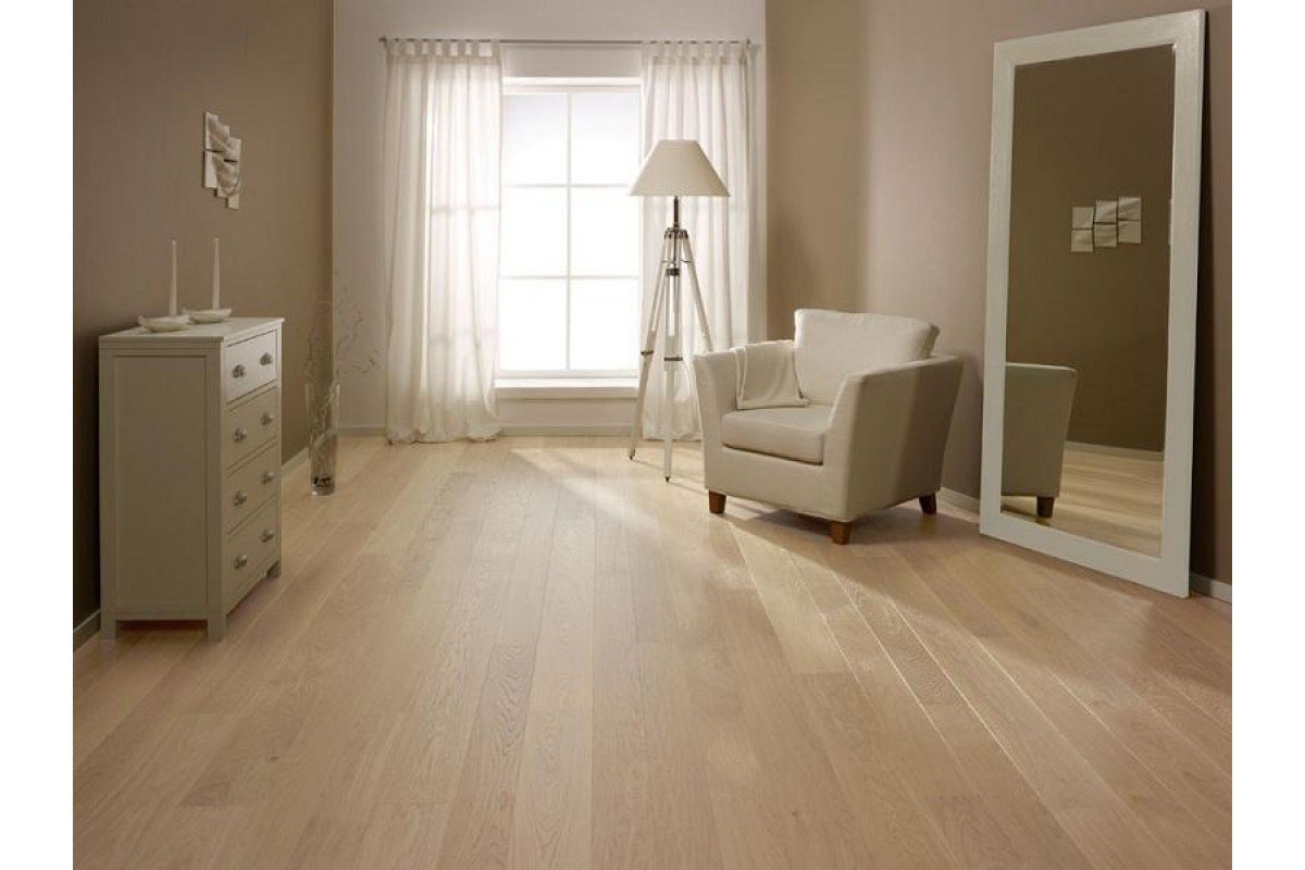 Паркетная доска Karelia Oak story Hamlet White