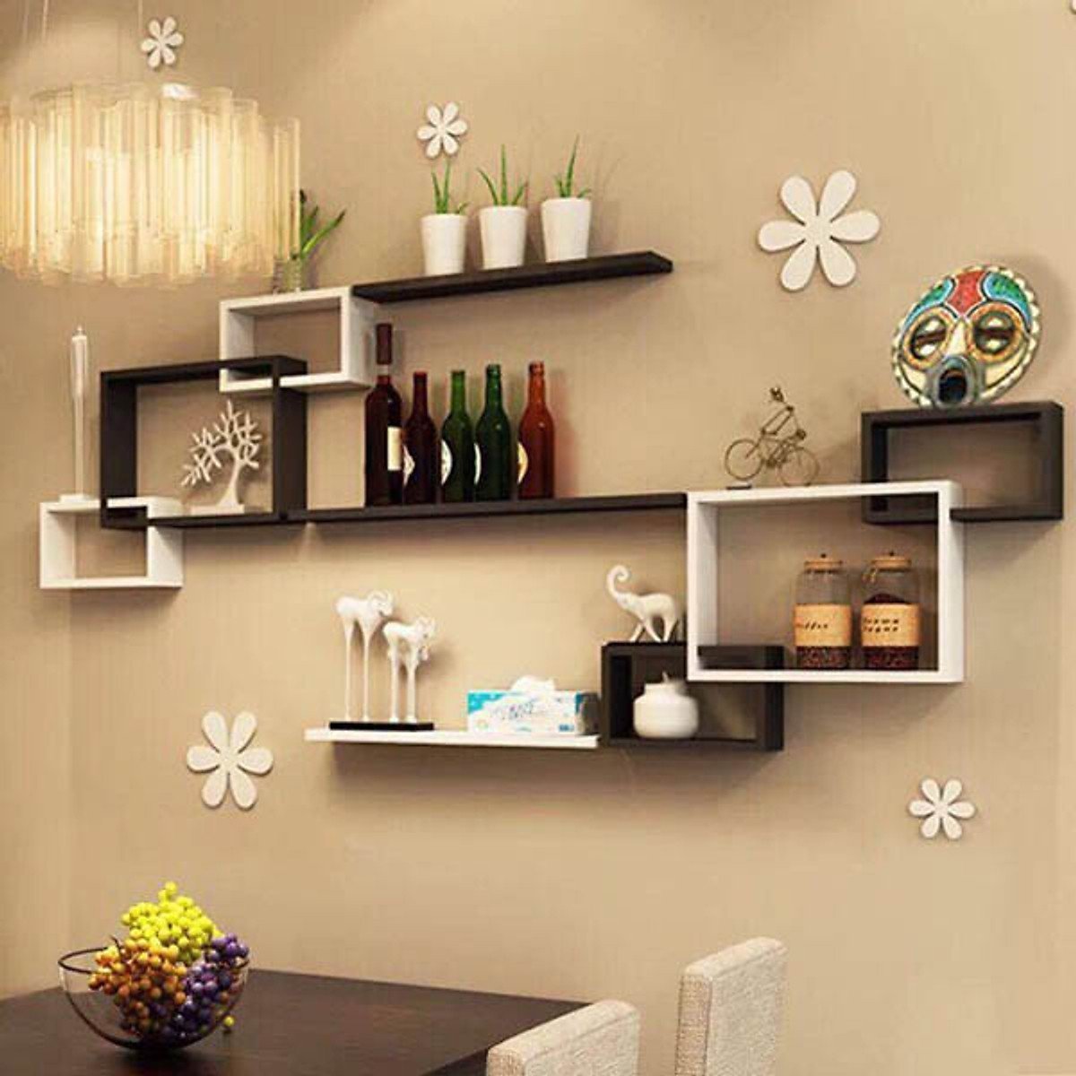 Декоративные полки на стену в гостиную