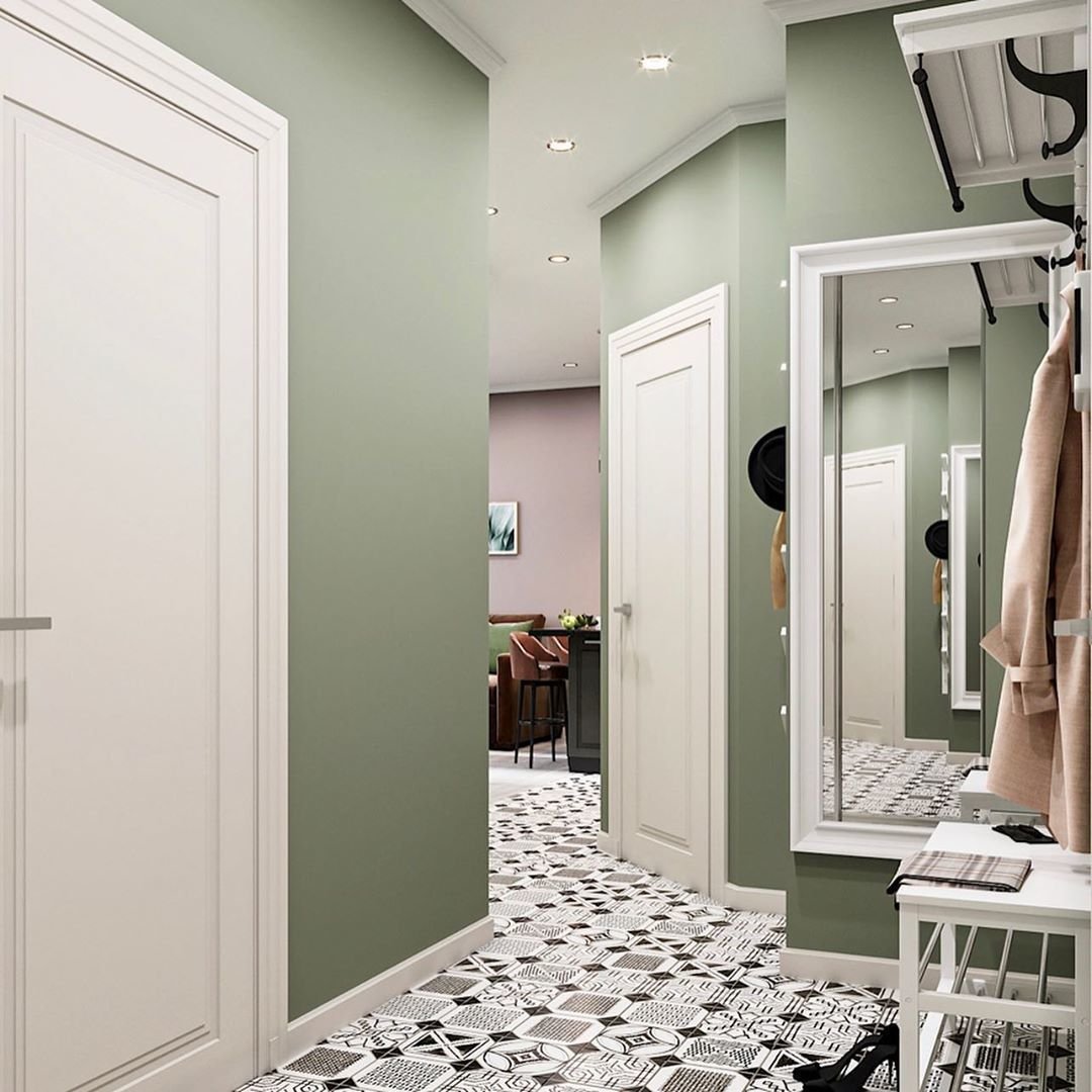 Набор мебели в коридор фисташка