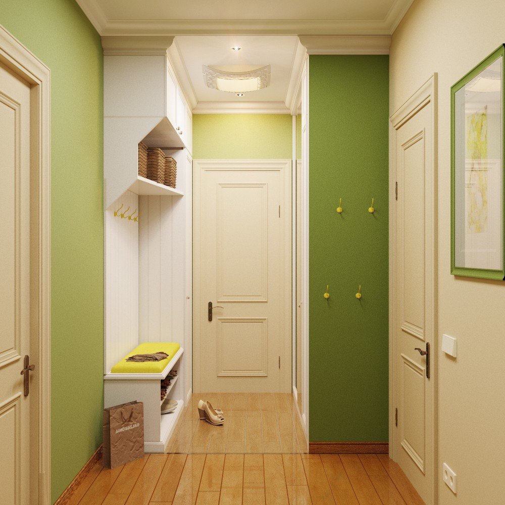 Салатовая прихожая