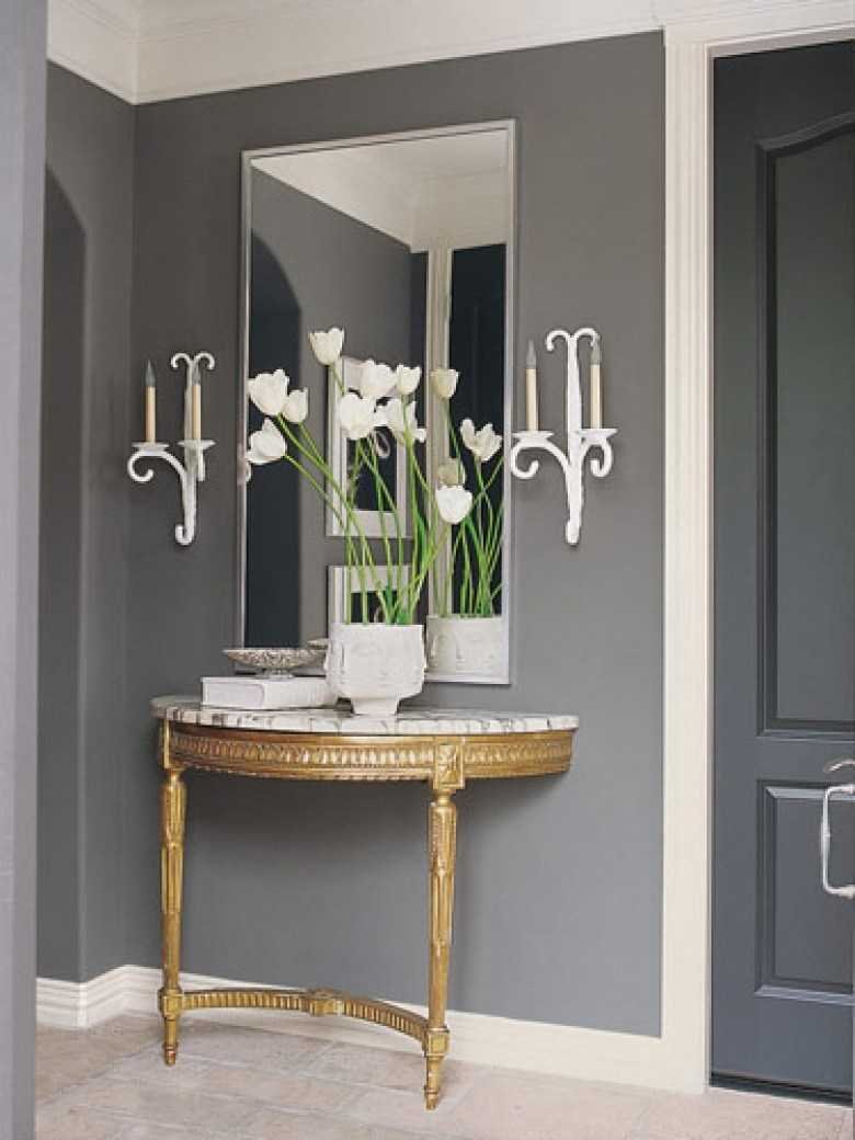 Консоль с зеркалом в прихожую