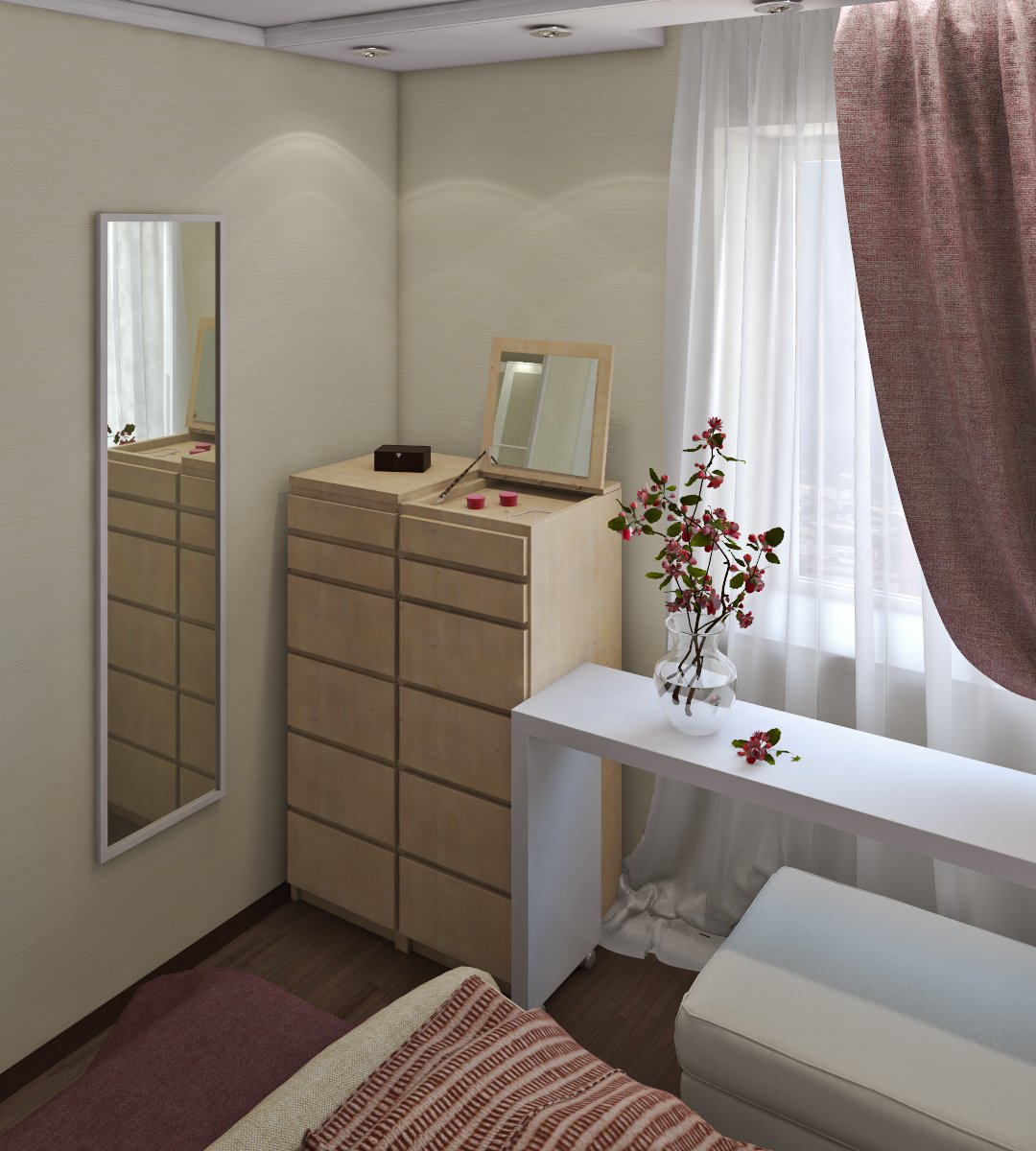 Интерьер двухкомнатной брежневки