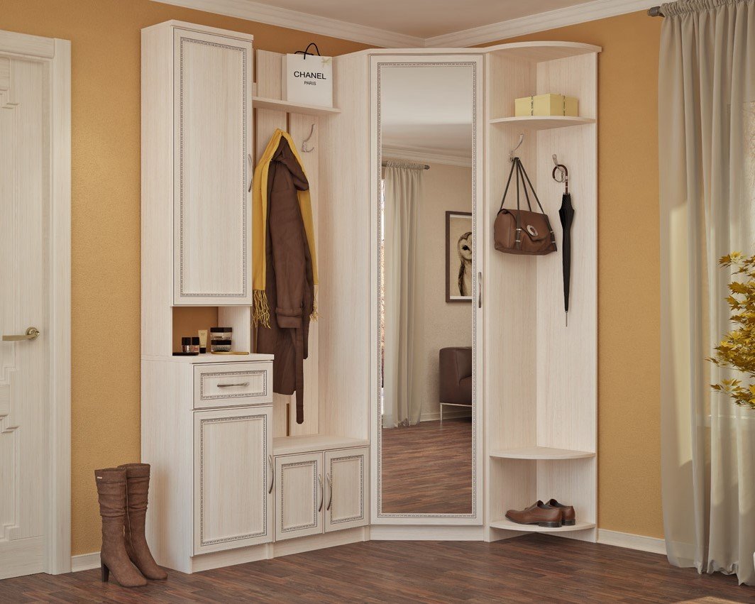 Прихожая угловая в современном стиле