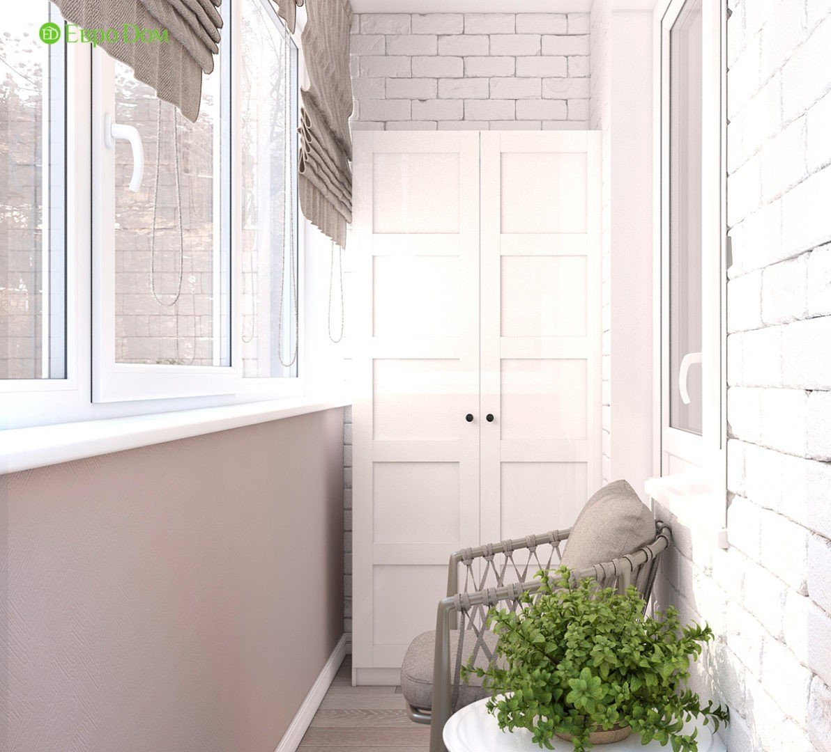 Отделка балкона ламинатом стены