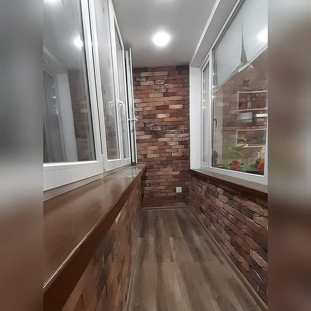 Балкон кирпичиками