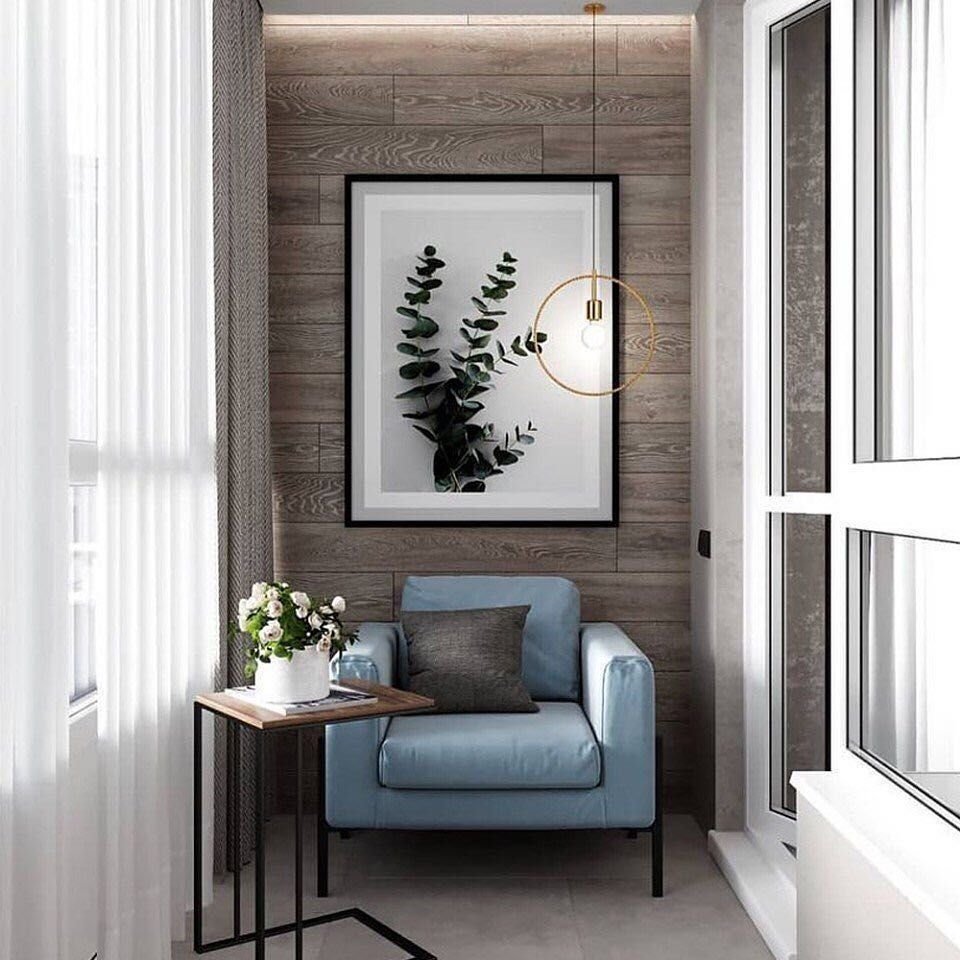 Отделка лоджии ламинатом