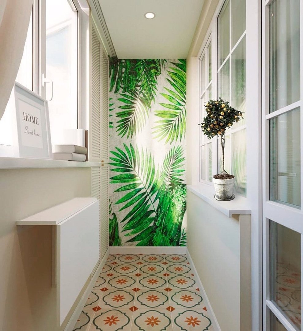 Отделка балкона керамогранитом