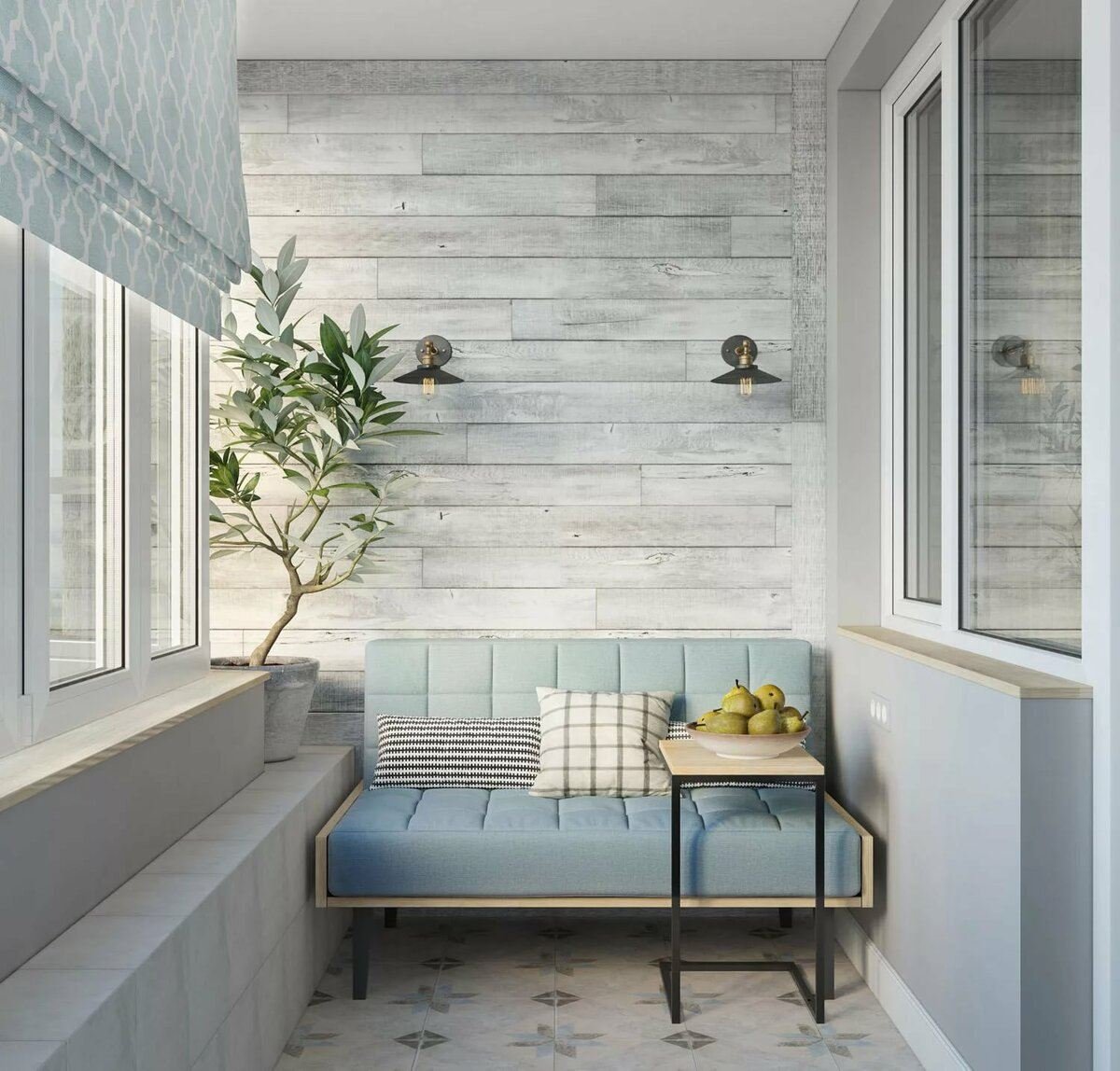 Кресло кокон на балконе