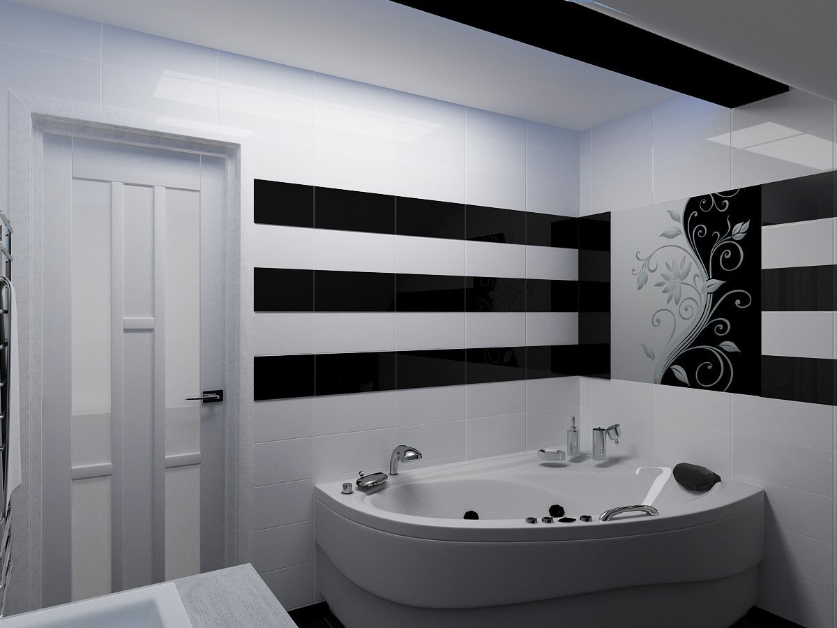 Шикарные апартаменты, пестрящие всплесками света и тени – роскошь чёрно-белого дизайна