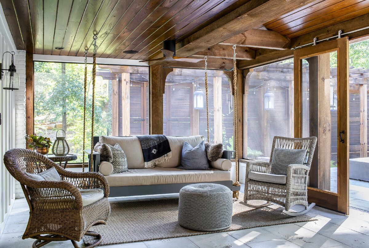 Патио в стиле Шале