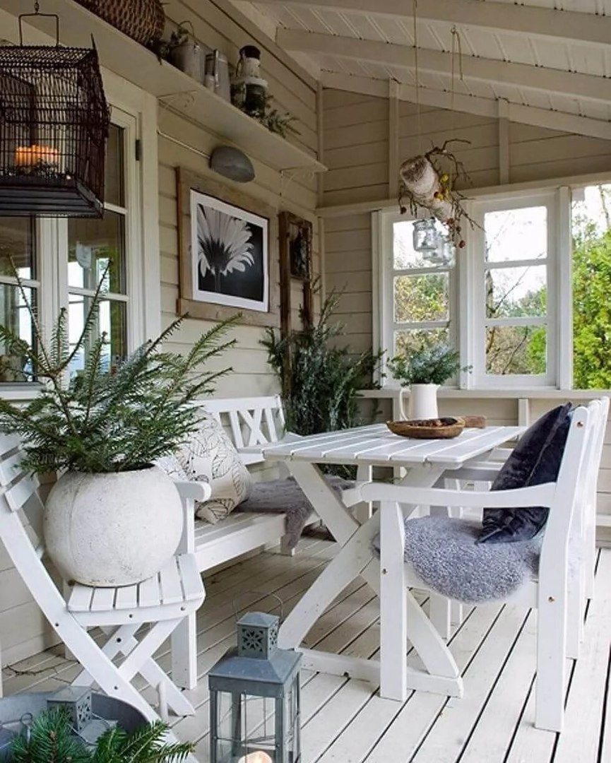 Остекление террасы в деревянном доме