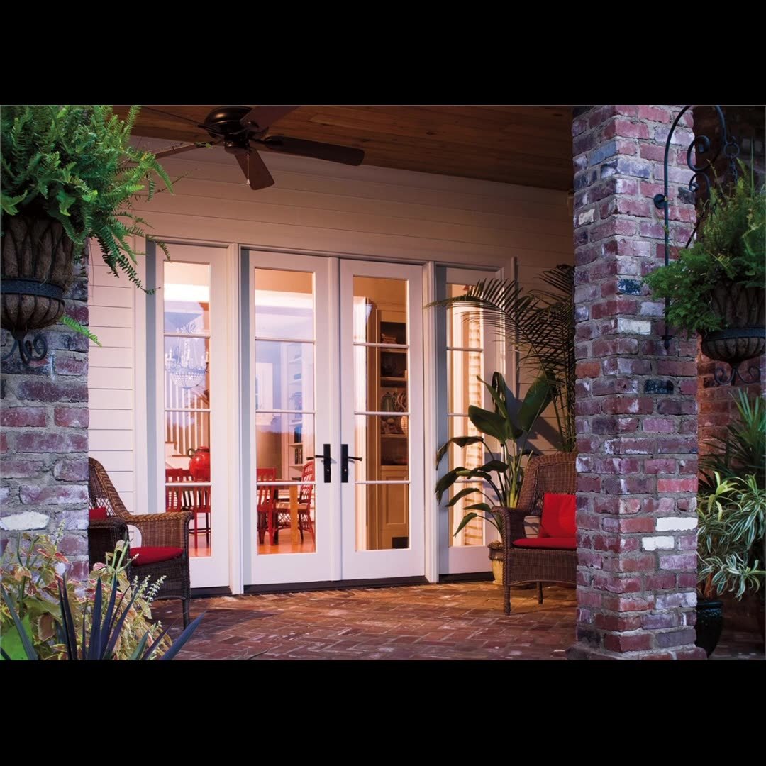 Стеклянная дверь на задний двор