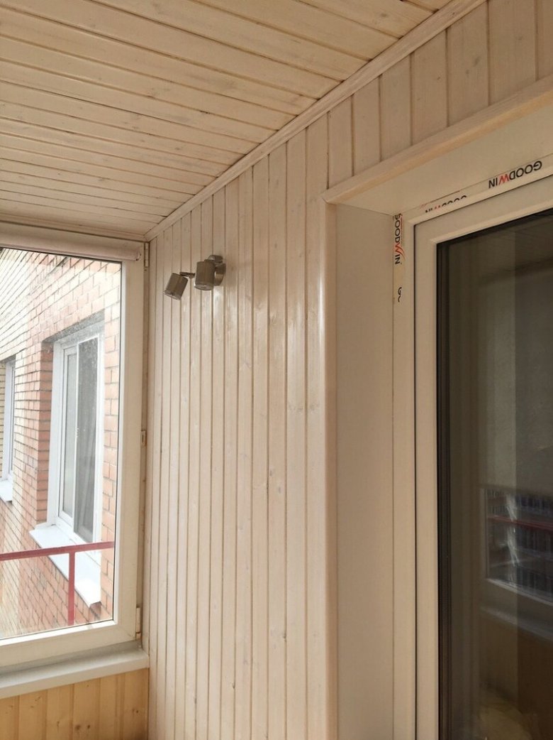 Вагонка на балконе