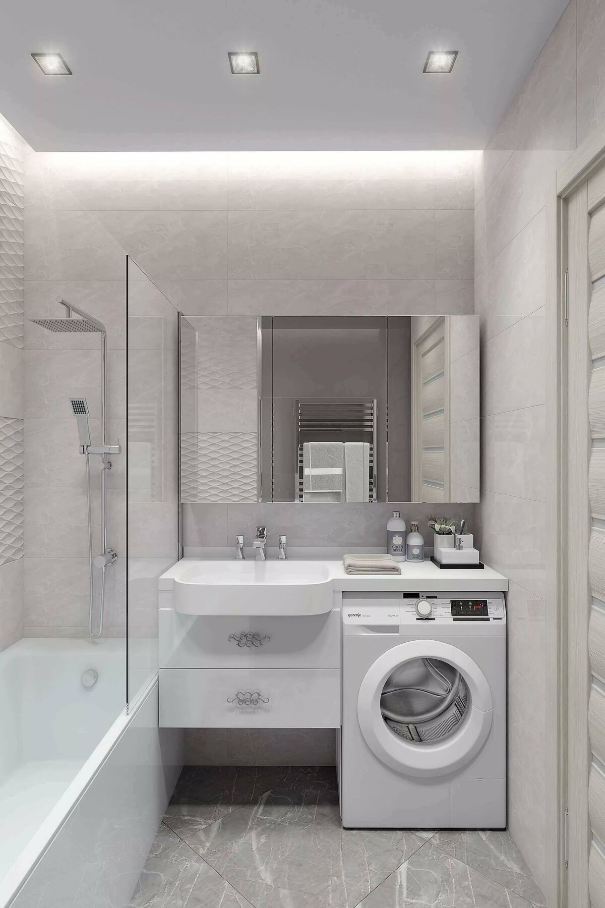 Дизайн ванной комнаты с туалетом и стиральной в хрущевке совмещенной с