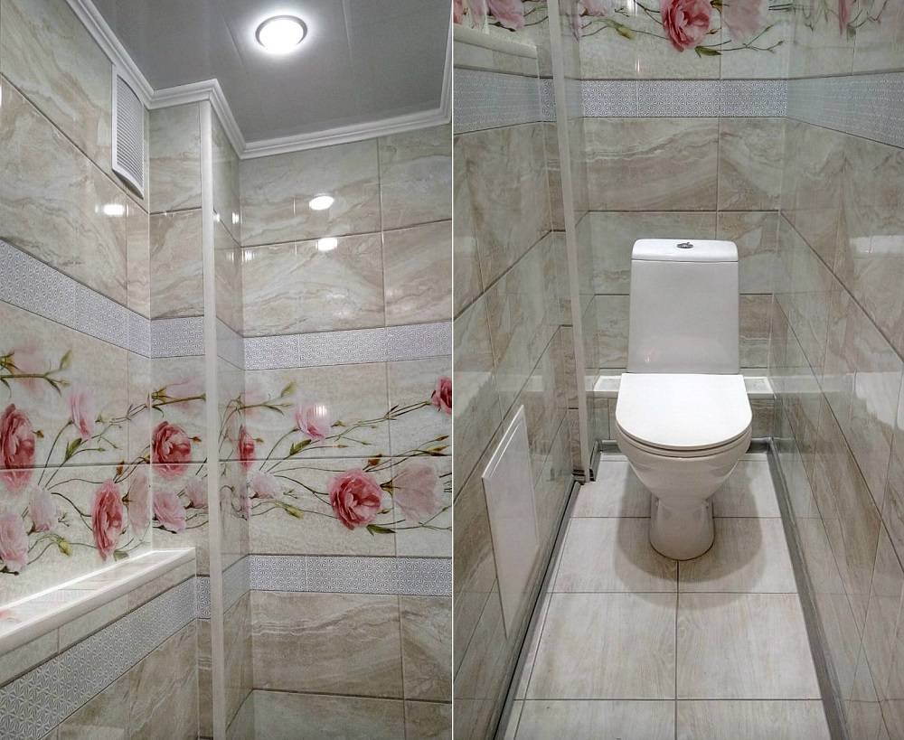 Отделка ванной комнаты и туалета пластиковыми панелями дизайн