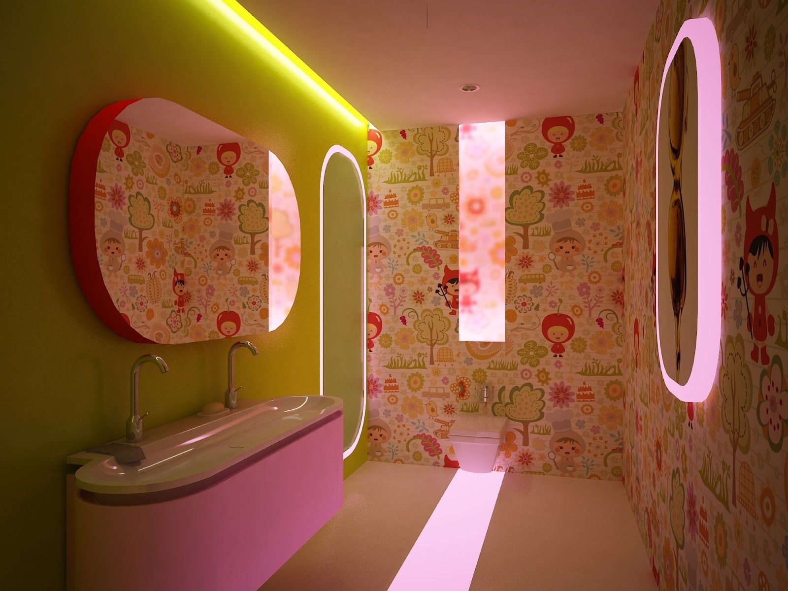 Детские Ванные комнаты для девочек