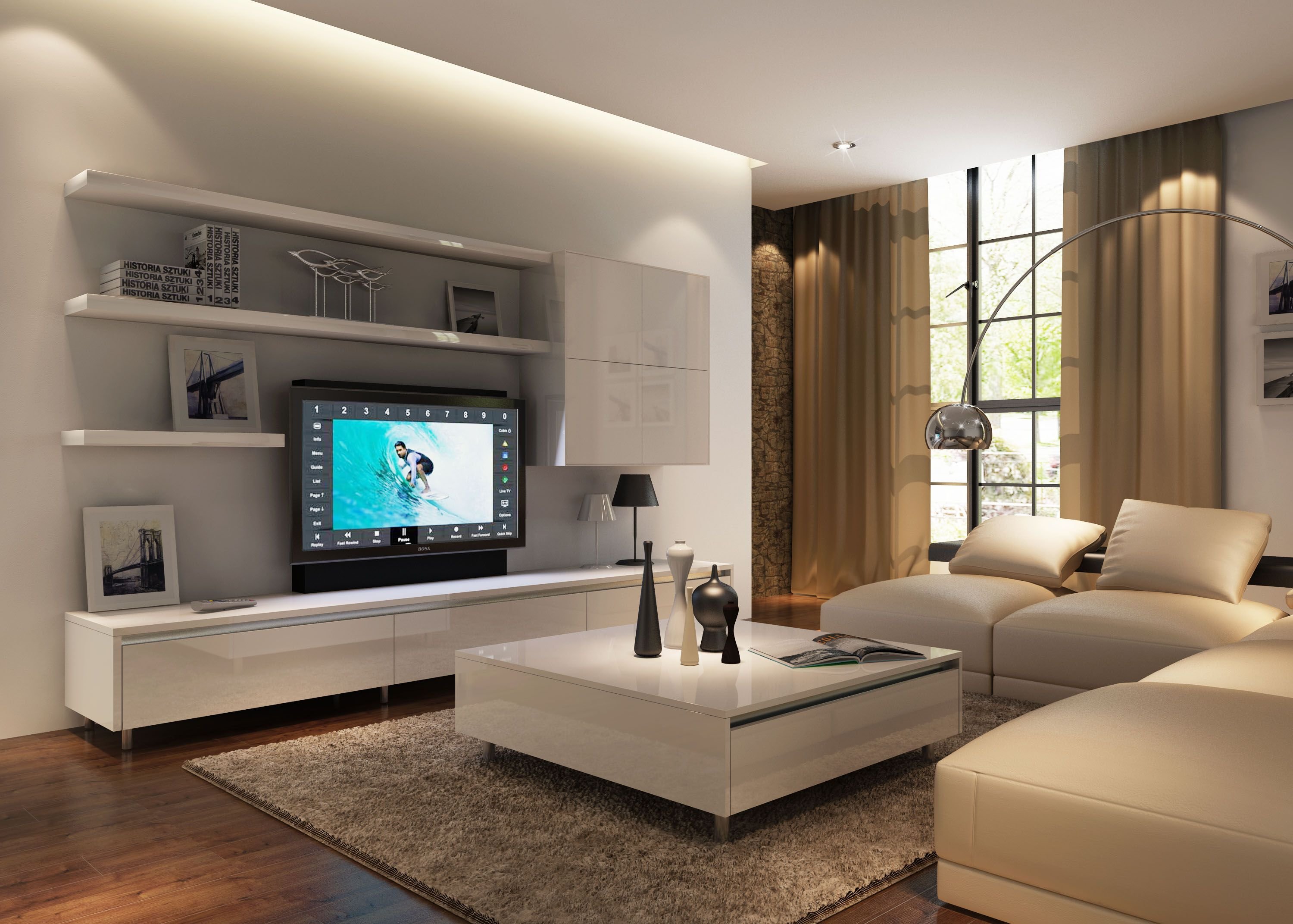 Полки в гостиную - современный дизайн (56 фото): полки на стену под телевизор в интерьере зала, настенные изделия из гипсокартона