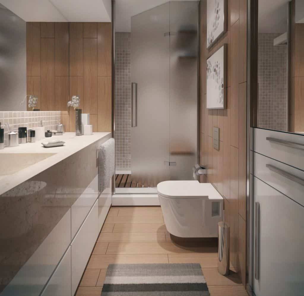 Ванная в хрущевке в современном стиле