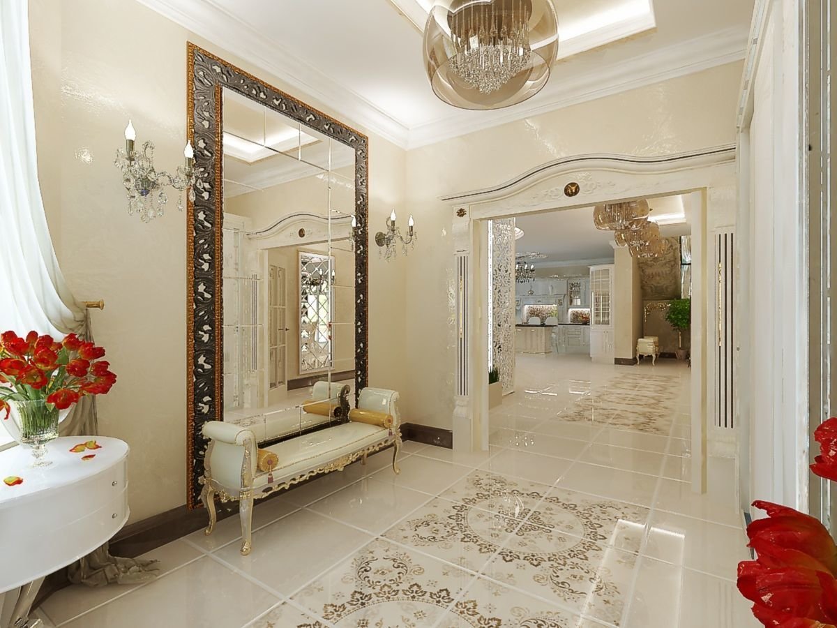 Мрамор арт деко Холл