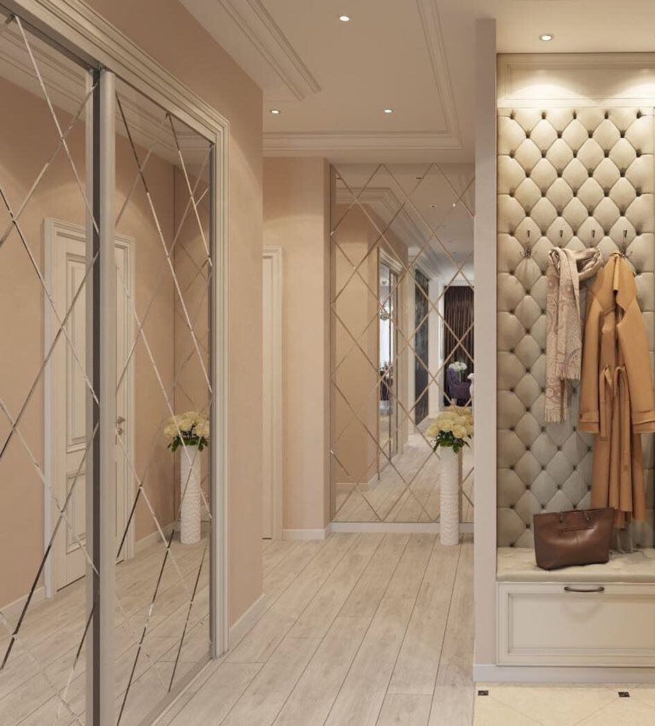 Шкафы с зеркальными дверцами в прихожую