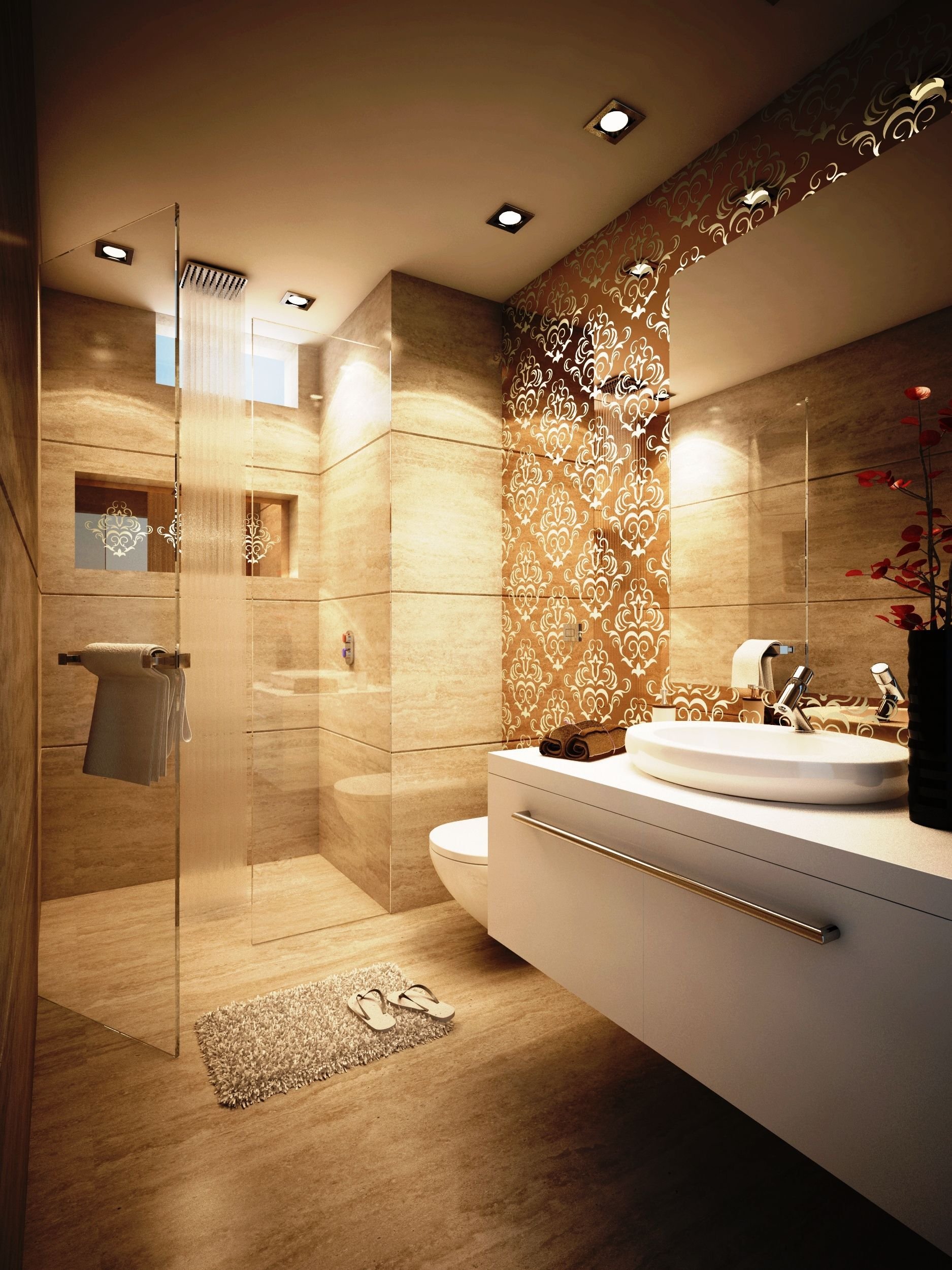 треугольная ванная комната дизайн фото