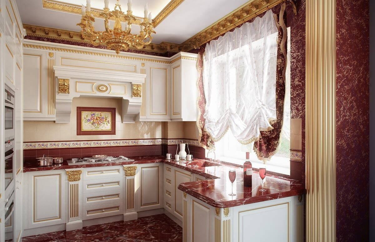 Королевский интерьер кухни