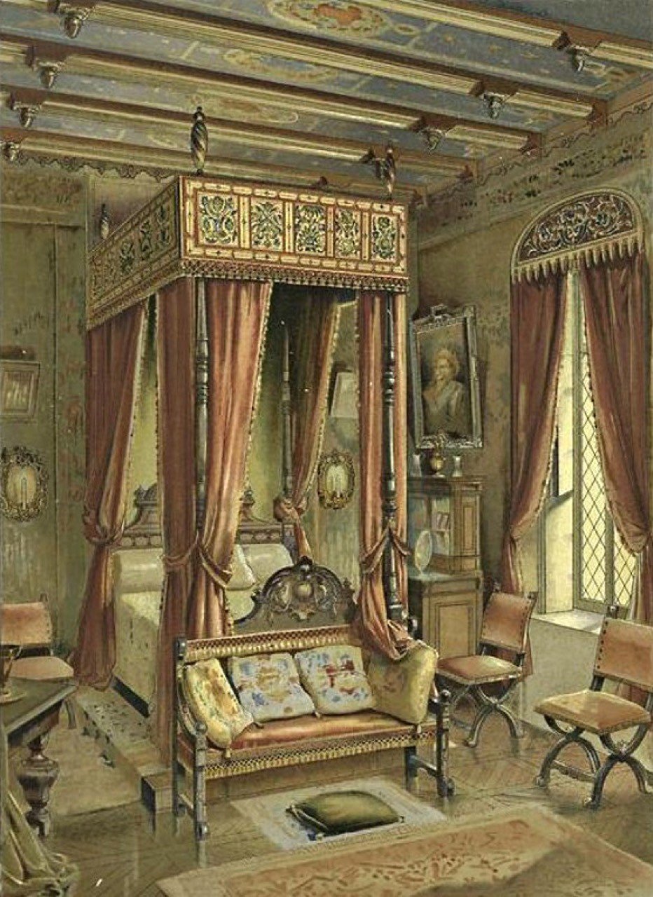 Спальня в стиле Людовик Франция 17 век