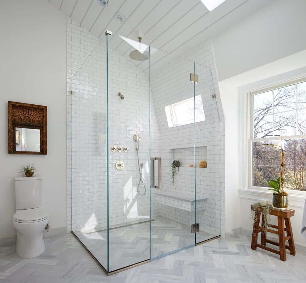 Ванная с душевой перегородкой