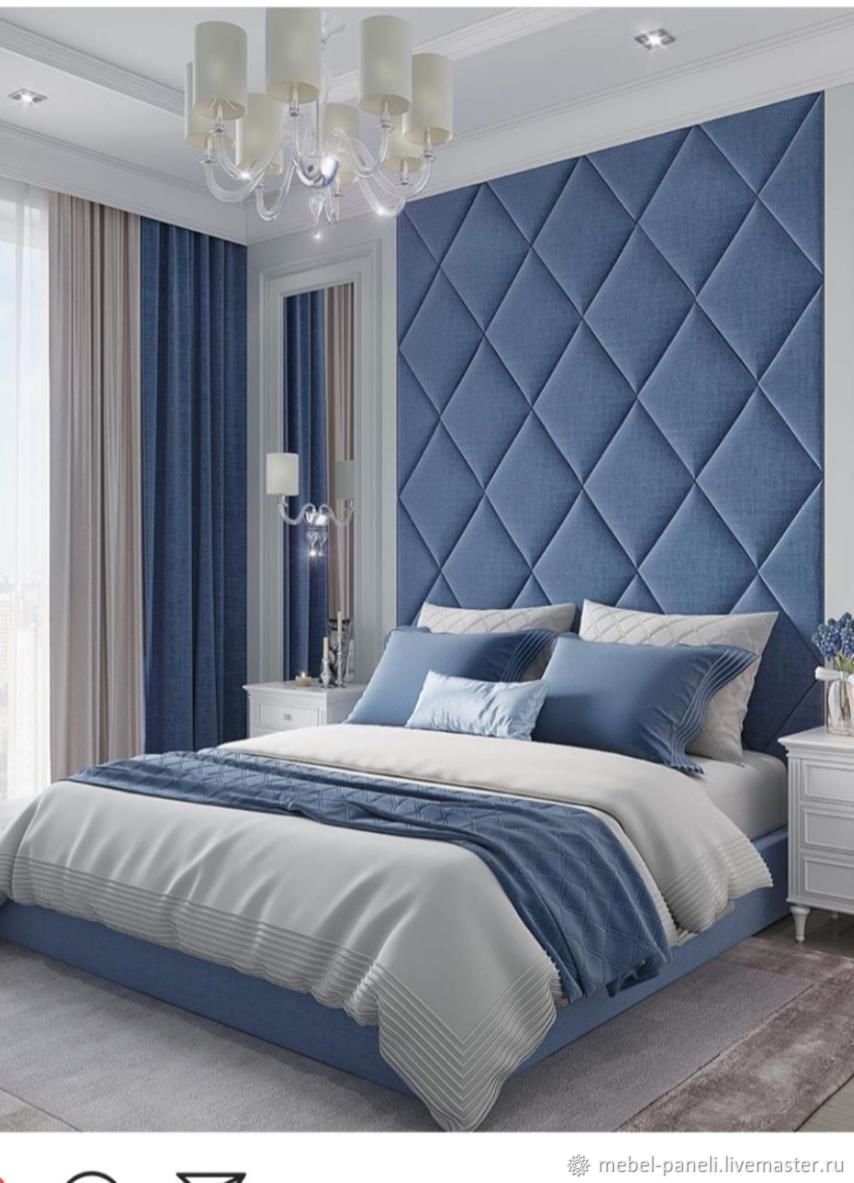 Дизайн голубой спальни [150+ фото]: идеи интерьера, нюансы цветовых сочетаний