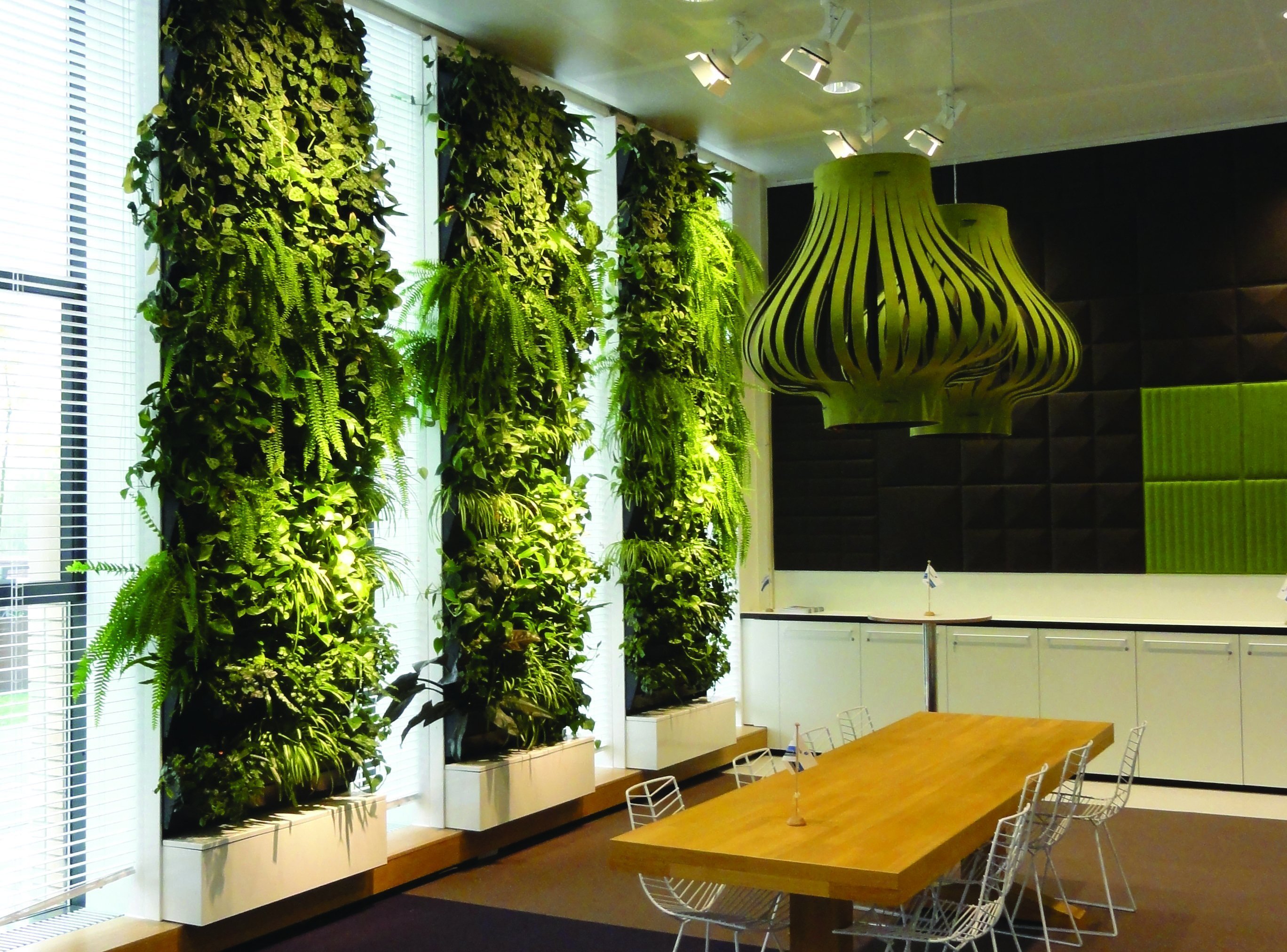 Искусственное озеленение стен в интерьере - 75 фото