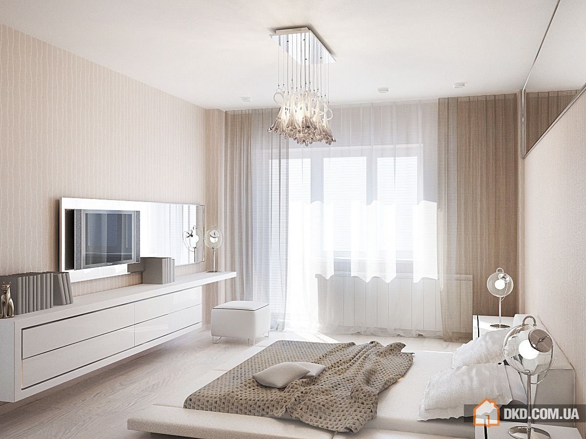 Бежевая спальня Неоклассика