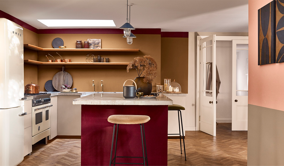 Рыжий пол в интерьере