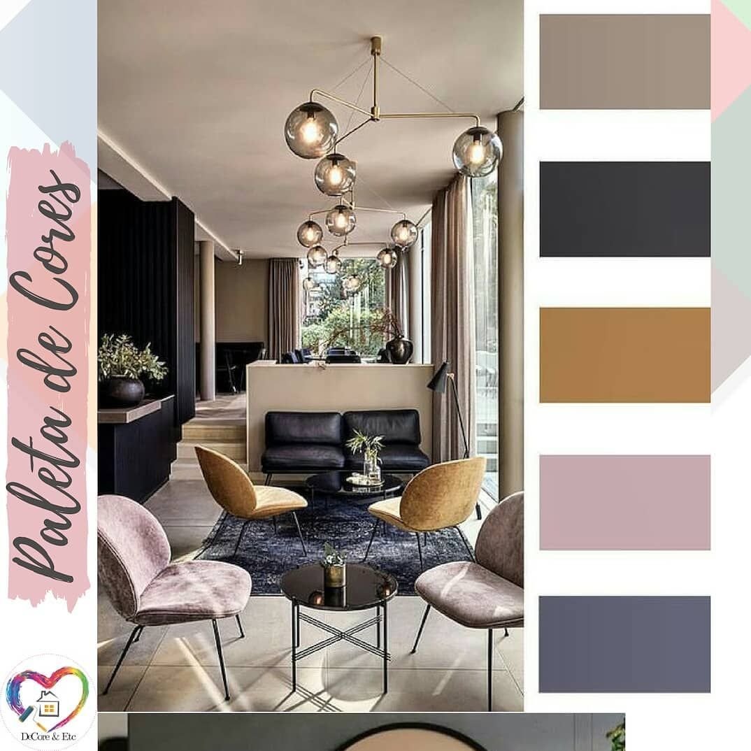 Коричневые стены в гостиной