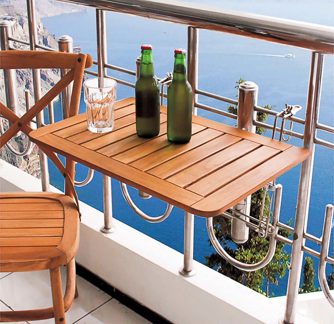 Складной столик на балкон. Столик балконный Сандино. Столик на перила. Столик на перила балкона. Стол для балкона на перила.