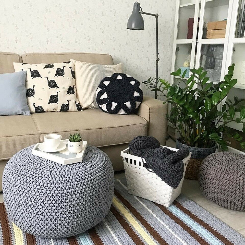 Декоративные подушки в интерьере