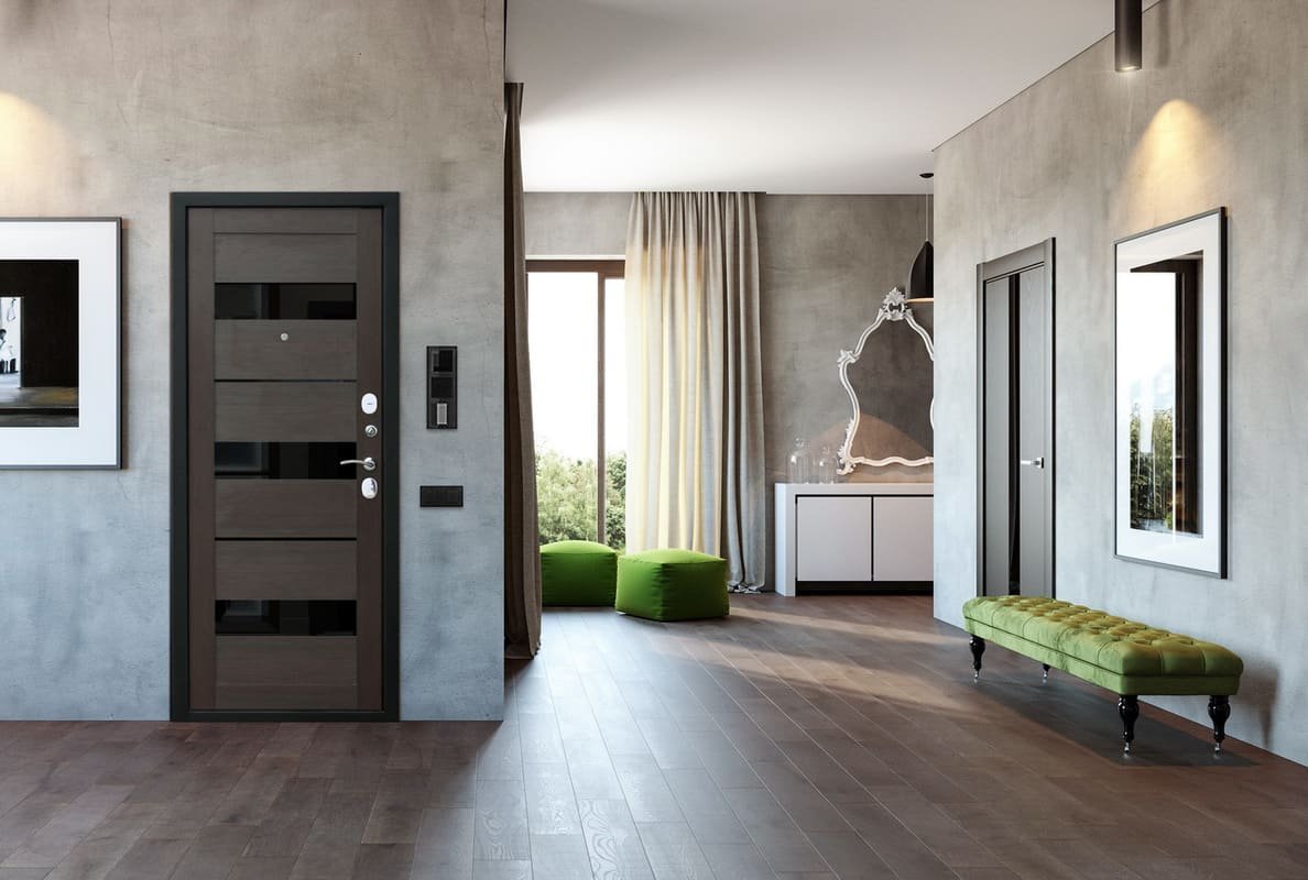 Дверь металлическая входная 960 мм левая Гарда Кипарис