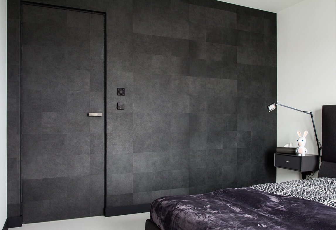 Черная штукатурка в интерьере