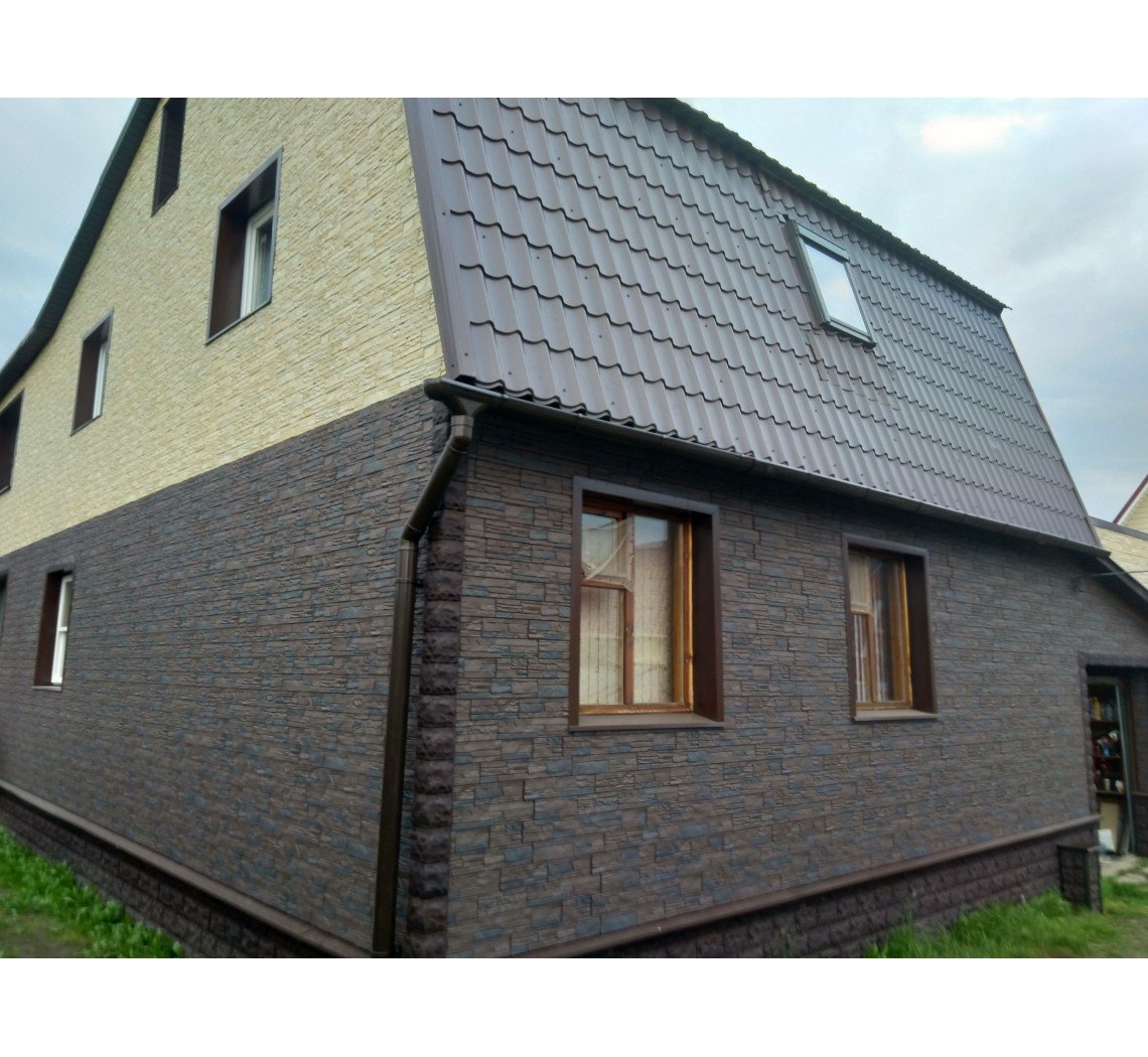 Панель фасадная Docke Stein темный орех