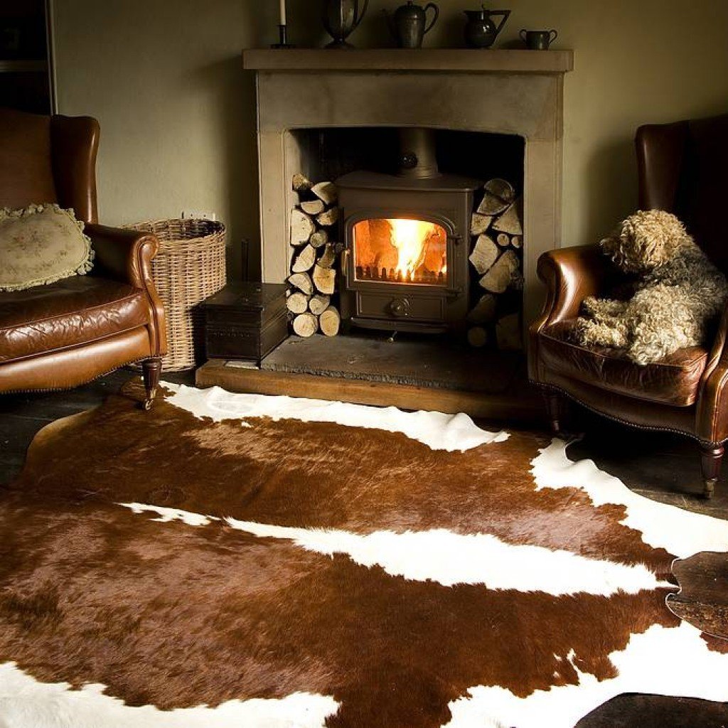 Ковер шкура в интерьере