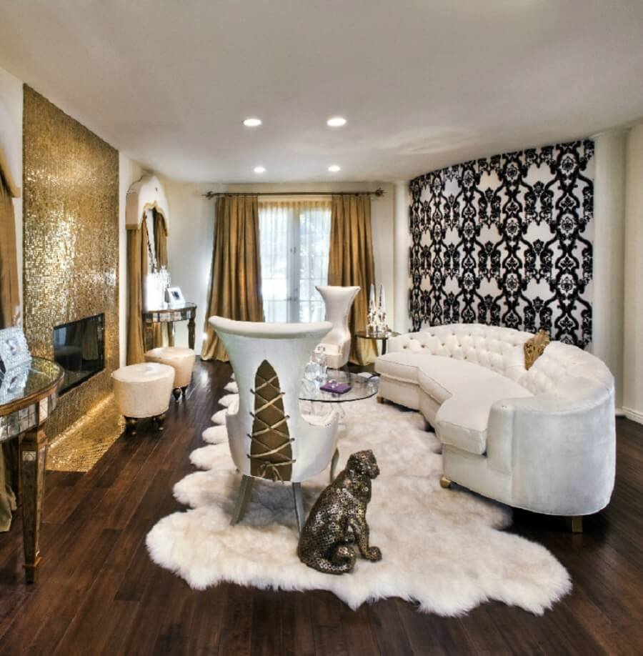 Шкура зебры в интерьере