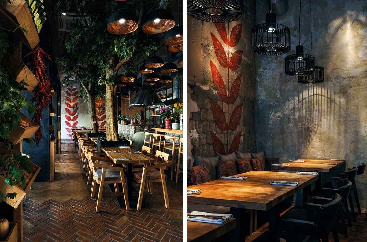 Интерьер грузинского ресторана